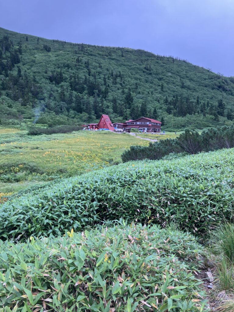 あれに見えるは黒部五郎小舎🎵 　(撮影:manul) 