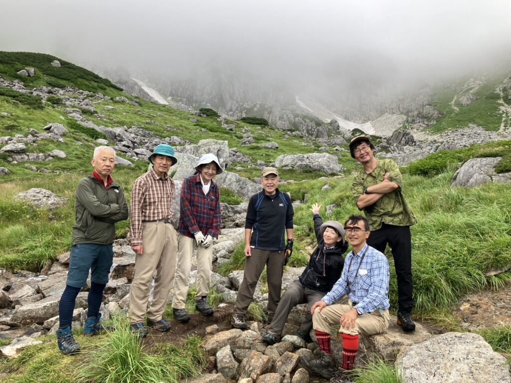 黒部五郎カールにて 　(撮影:manul、カメラ: watsucha)
