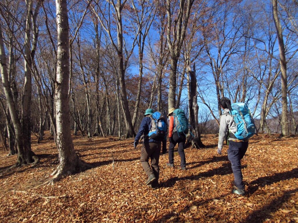目指す山頂標識はどこ？(撮影:shun) 