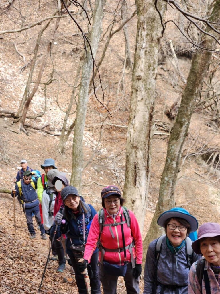 笹子峠目指し一歩一歩近づく、楽しい！（撮影tantan）